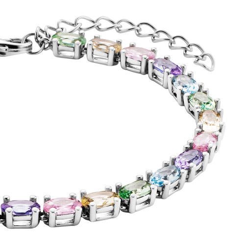 Helen Kirchhofer - Julie Julsen Tennis Armband Crystal Line - JJBR33361-3S