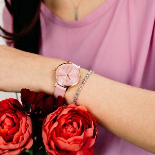 Helen Kirchhofer - Julie Julsen Tennis Armband Crystal Line - JJBR33361-3S