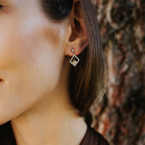 Helen Kirchhofer - Julie Julsen Geometrics Raute Ohrstecker - JJER0825.1