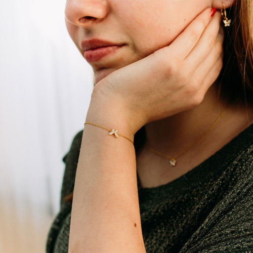 Helen Kirchhofer - Julie Julsen Kids Armband Buttertly - JJKBR34457-G