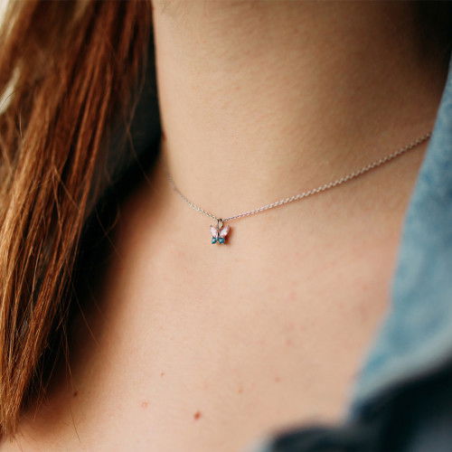 Helen Kirchhofer - Julie Julsen Kids Halskette mit Anhänger Buttertly - JJKNE34454-2S