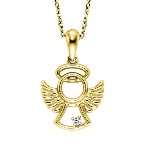 Helen Kirchhofer - Julie Julsen Kids Halskette mit Anhänger Angel - JJKNE34699-G