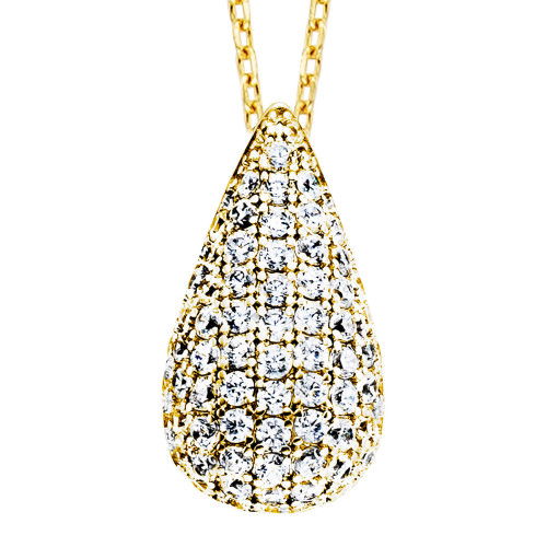 Helen Kirchhofer - Julie Julsen Halskette mit Anhänger Crystal Drop - JJNE33819-G