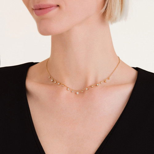 Helen Kirchhofer - Rosefield Dangling Crystals Halskette - JNDCG-J1017