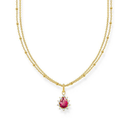 Helen Kirchhofer - Thomas Sabo Halskette mit Anhänger Vintage Romance vergoldet - KE2294-995-10-L45V