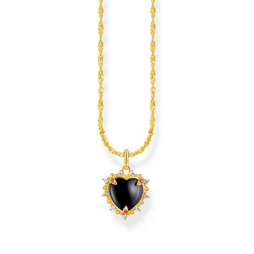 Helen Kirchhofer - Thomas Sabo Halskette mit Anhänger Heart Romance vergoldet - KE2297-995-11-L45V