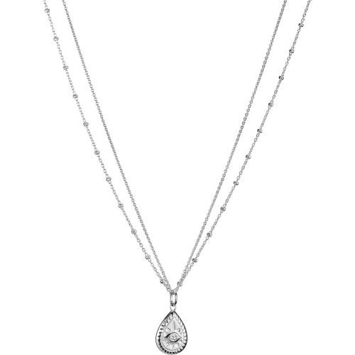 Helen Kirchhofer - Thomas Sabo Halskette Doppelkette Zirkonia Elyndra Auge Silber - KE2333-051-14-L45V