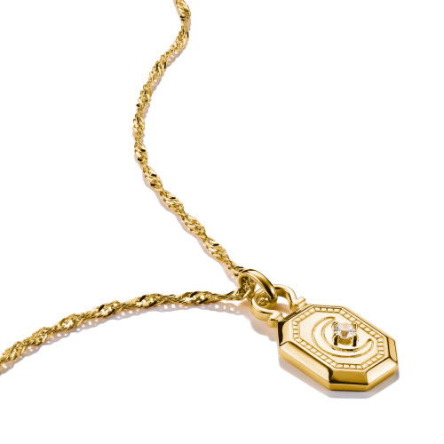 Helen Kirchhofer - Thomas Sabo Halskette Mondkette Elyndra 18k Vergoldung - KE2334-414-14-L50V