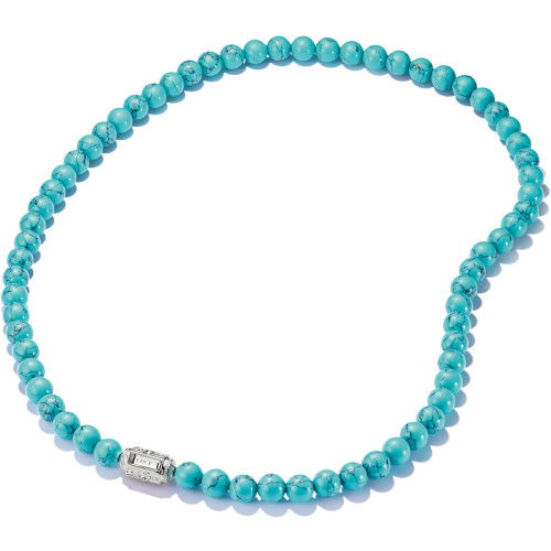 Helen Kirchhofer - Thomas Sabo Halskette Beads mit imitiertem Türkis Elyndra Silber - KE2335-405-17-L55