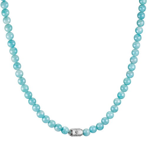 Helen Kirchhofer - Thomas Sabo Halskette Türkise Amazonit Beads Elyndra Silber - KE2335-643-17-L55