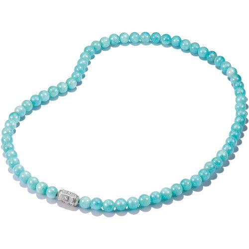 Helen Kirchhofer - Thomas Sabo Halskette Türkise Amazonit Beads Elyndra Silber - KE2335-643-17-L55
