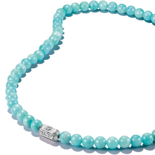 Helen Kirchhofer - Thomas Sabo Halskette Türkise Amazonit Beads Elyndra Silber - KE2335-643-17-L55