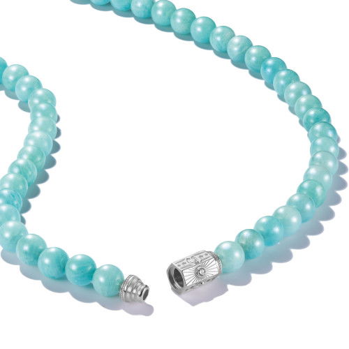 Helen Kirchhofer - Thomas Sabo Halskette Türkise Amazonit Beads Elyndra Silber - KE2335-643-17-L55