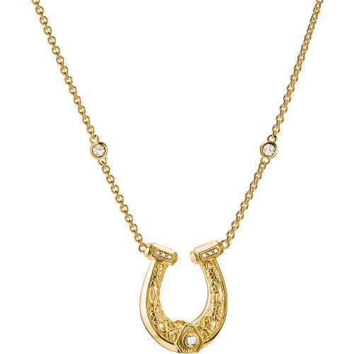 Helen Kirchhofer - Thomas Sabo Halskette Hufeisen mit weissen Zirkoniasteinen Elyndra 18k Vergoldung - KE2343-414-14-L50V