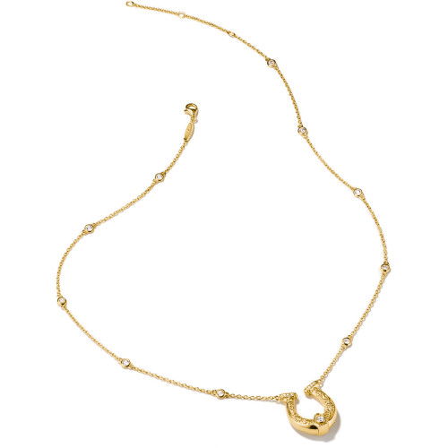 Helen Kirchhofer - Thomas Sabo Halskette Hufeisen mit weissen Zirkoniasteinen Elyndra 18k Vergoldung - KE2343-414-14-L50V