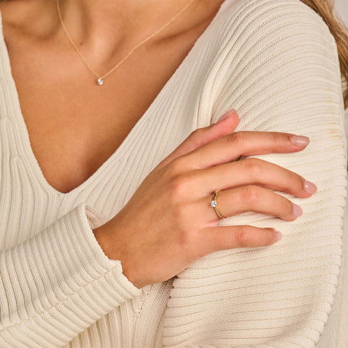 Helen Kirchhofer - Blush Lab Diamonds Ring 14k Gelbgold - LG1001Y