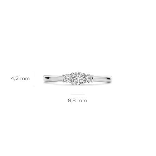 Helen Kirchhofer - Blush Lab Diamonds Ring 14k Weissgold - LG1008W