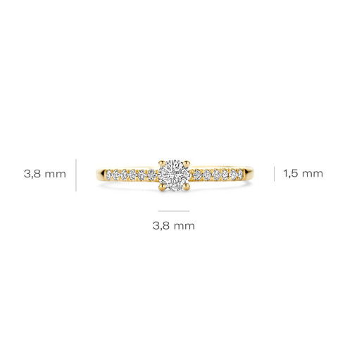 Helen Kirchhofer - Blush Lab Diamonds Ring 14k Gelbgold - LG1017Y