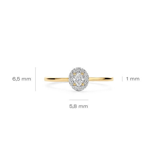 Helen Kirchhofer - Blush Lab Diamonds Ring 14k Gelbgold - LG1021Y