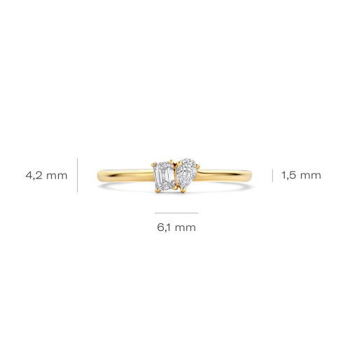 Helen Kirchhofer - Blush Lab Diamonds Ring 14k Gelbgold - LG1030Y
