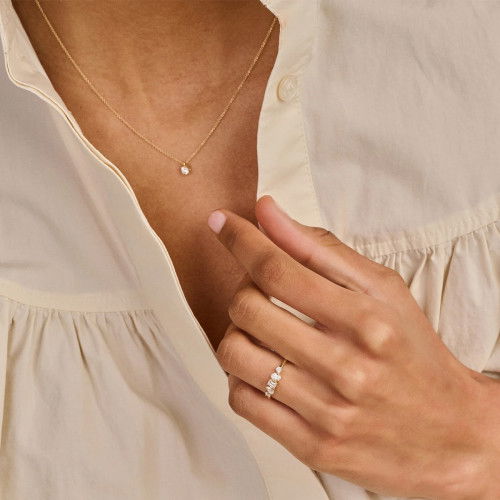 Helen Kirchhofer - Blush Lab Diamonds Halskette 14k Gelbgold - LG3014Y