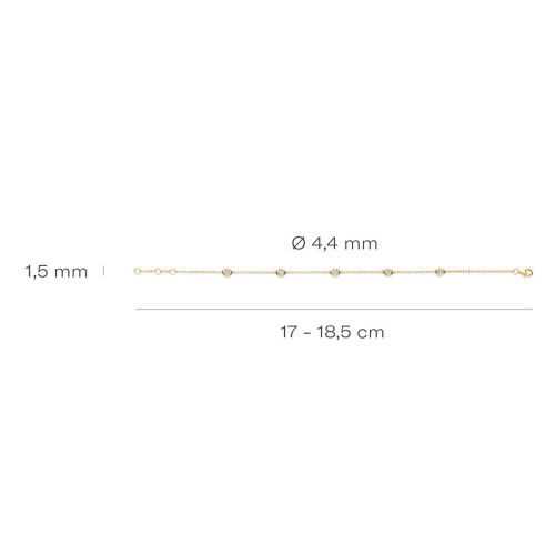 Helen Kirchhofer - Blush Lab Diamonds Armband 14k Gelbgold - LG2002Y