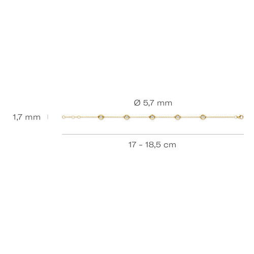 Helen Kirchhofer - Blush Lab Diamonds Armband 14k Gelbgold - LG2003Y