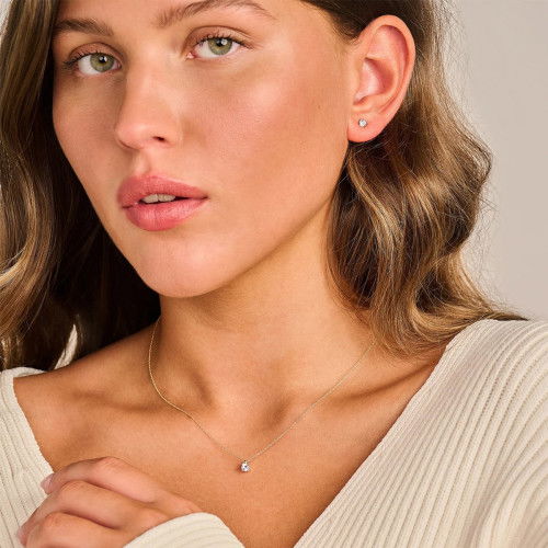 Helen Kirchhofer - Blush Lab Diamonds Halskette 14k Gelbgold - LG3001Y