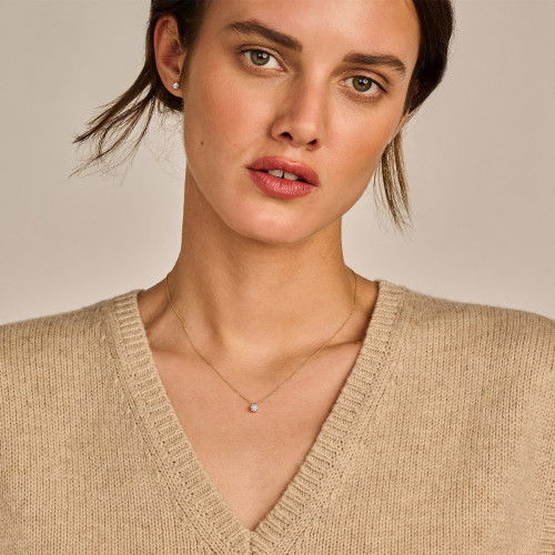 Helen Kirchhofer - Blush Lab Diamonds Halskette 14k Gelbgold - LG3002Y