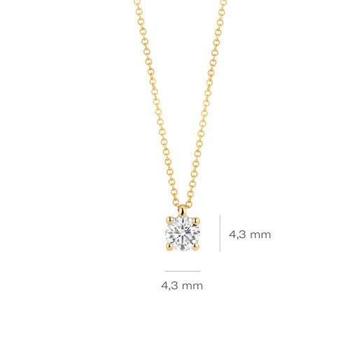 Helen Kirchhofer - Blush Lab Diamonds Halskette 14k Gelbgold - LG3002Y