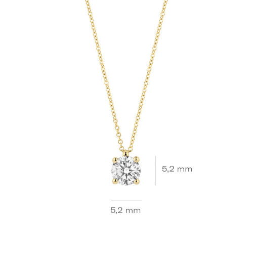 Helen Kirchhofer - Blush Lab Diamonds Halskette 14k Gelbgold - LG3003Y