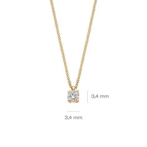 Helen Kirchhofer - Blush Lab Diamonds Halskette 14k Gelbgold - LG3014Y