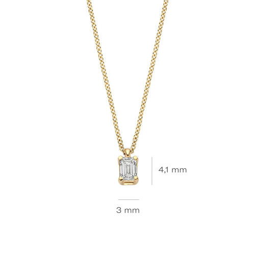 Helen Kirchhofer - Blush Lab Diamonds Halskette 14k Gelbgold - LG3016Y