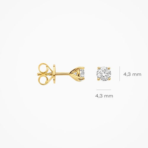 Helen Kirchhofer - Blush Lab Diamonds Ohrstecker 14k Gelbgold - LG7002Y
