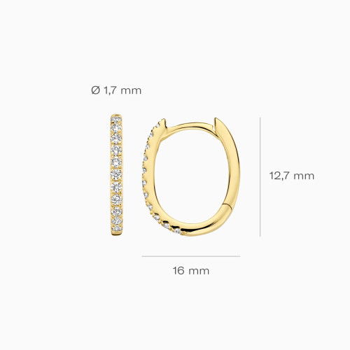 Helen Kirchhofer - Blush Lab Diamonds Ohrringe 14k Gelbgold - LG7007Y