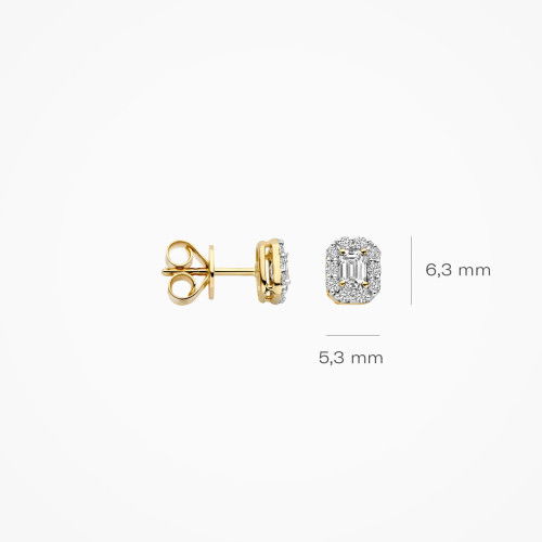 Helen Kirchhofer - Blush Lab Diamonds Ohrstecker 14k Gelbgold - LG7010Y