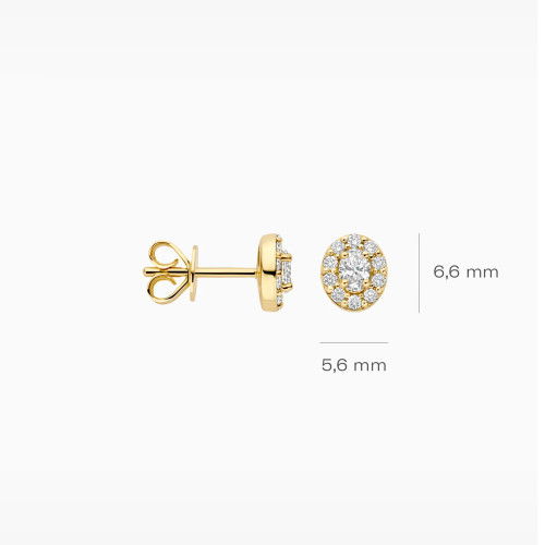 Helen Kirchhofer - Blush Lab Diamonds Ohrstecker 14k Gelbgold - LG7033Y