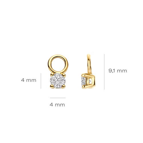 Helen Kirchhofer - Blush Lab Diamonds Ohr Charms 14k Gelbgold - LG9000Y