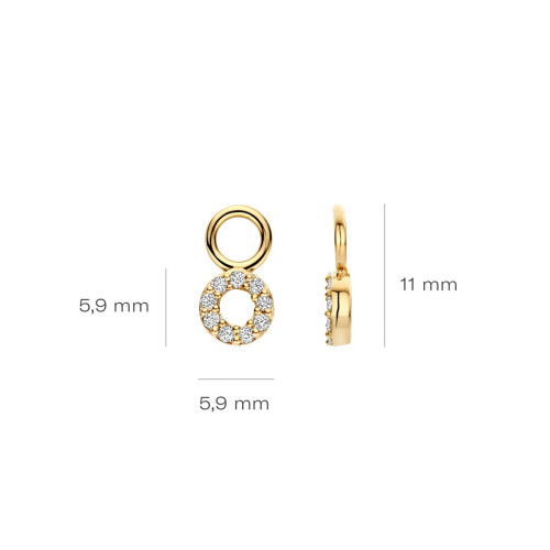 Helen Kirchhofer - Blush Lab Diamonds Ohr Charms 14k Gelbgold - LG9003Y