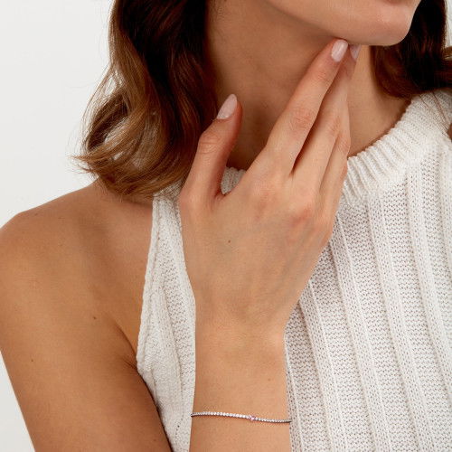 Helen Kirchhofer - La Petite Story Silver Tennis Heart Armband - LPS05AWV38