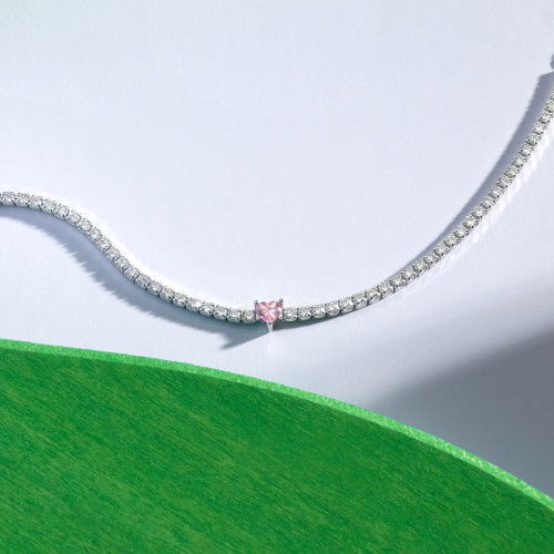 Helen Kirchhofer - La Petite Story Silver Tennis Heart Armband - LPS05AWV38