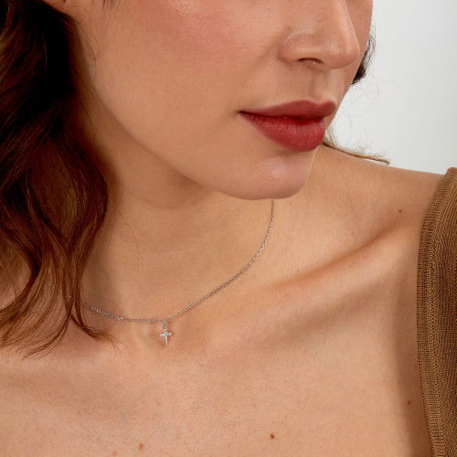 Helen Kirchhofer - La Petite Story Silver Cross Halskette - LPS10AWV26