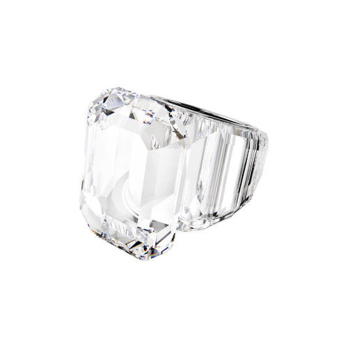 Helen Kirchhofer - Swarovski Lucent Cocktail Ring Oktagon Schliff Weiss