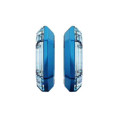 Helen Kirchhofer - Swarovski Lucent Kreolen Achteckform Klein Blau - 5696038
