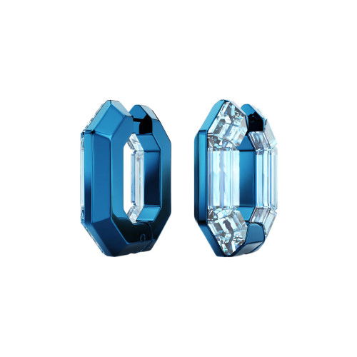 Helen Kirchhofer - Swarovski Lucent Kreolen Achteckform Klein Blau - 5696038