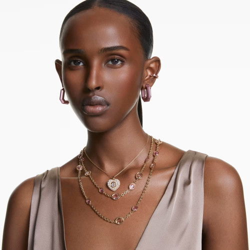 Helen Kirchhofer - Swarovski Lucent Kreolen Achteckform Klein Rosa - 5680783