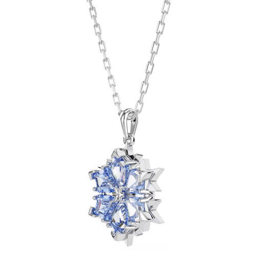Helen Kirchhofer - Swarovski Magic Halskette Schneeflocke Blau Rhodiniert - 5735399