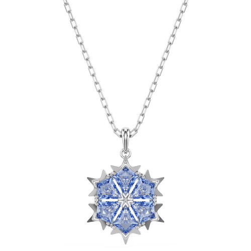 Helen Kirchhofer - Swarovski Magic Halskette Schneeflocke Blau Rhodiniert - 5735399