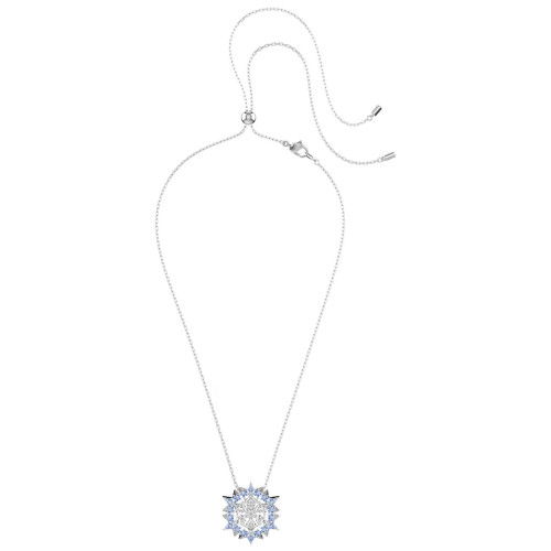 Helen Kirchhofer - Swarovski Magic Anhänger und Brosche Schneeflocke Blau Rhodiniert - 5737619