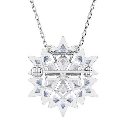 Helen Kirchhofer - Swarovski Magic Anhänger und Brosche Schneeflocke Blau Rhodiniert - 5737619